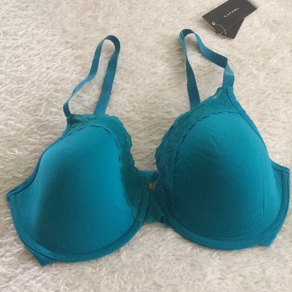 Natori bra 34DD in cerulean blue. Style 736044